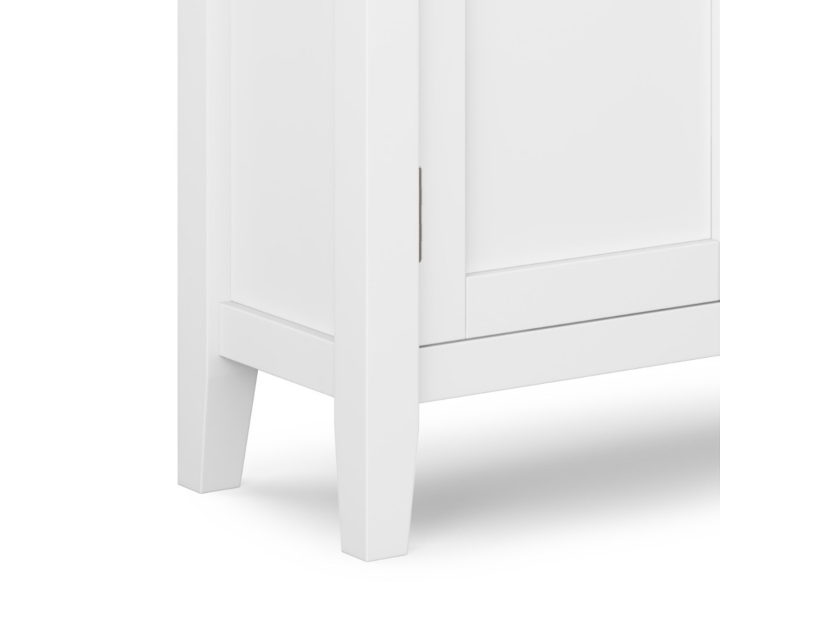 Redmond Rustic White Storage Cabinet, White, large