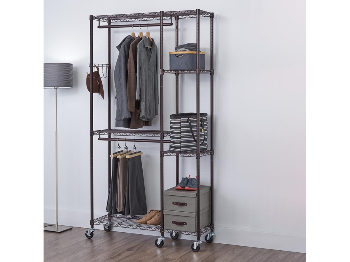 TRINITY 41x14x76 Mobile Closet Organizer Ashley