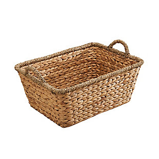 Eliana 19-Inch Rectangular Basket with Handles, , large