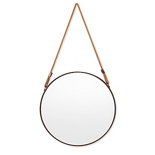 This is the perfect accent mirror for a hallway entry or gallery wall, with endless possibilities. Whether you are looking to add to a coastal theme or industrial design, this mirror is versatile for any look.Metal Frame | Mirror dimension 18.5" x 18.5"