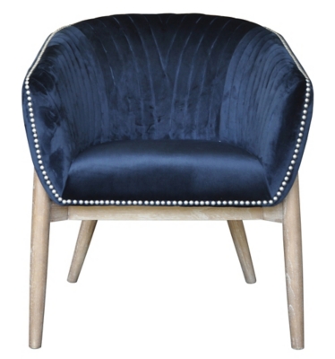 Nadia Club Chair, Blue, rollover