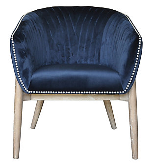 Nadia Club Chair, Blue, rollover