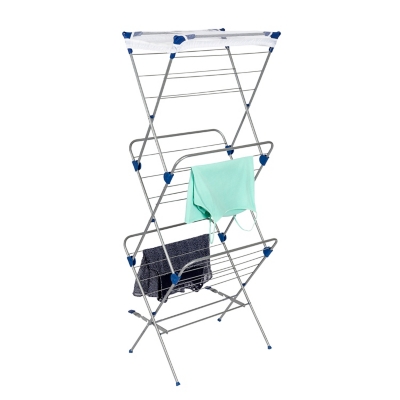 Honey-Can-Do Collapsible Steel X-Frame Freestanding Clothes Drying Rack,  White 