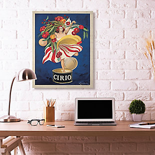 Cirio Vintage Poster Food 36x48 Canvas Wall Art, Blue, rollover