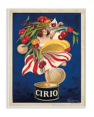 Cirio Vintage Poster Food 10x15 Wall Plaque, Blue, large