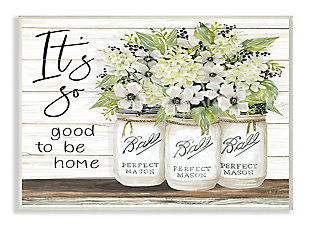 So Good To Be Home 10x15 Wall Plaque, White, large