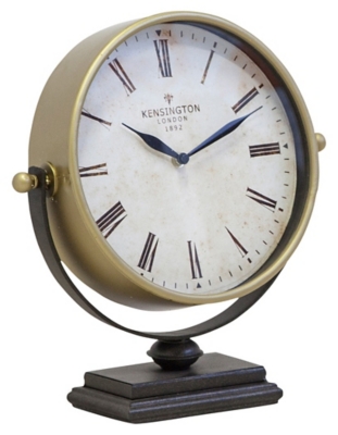 A60001659 Mercana Home Accents Table Clock, Metallic sku A60001659