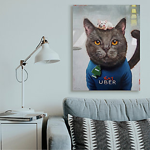 Uber is your new ride. Anthropomorphized animal portraits hit the nail on the head. Proudly made in the USA, our stretched canvas is created with only the highest standards. We print with high quality inks and canvas, and then hand cut and stretch it over a 1.5 inch thick wooden frame. The art comes ready to hang with no installation required. Not to mention, at this size, it is sure to be the focal point of any room!Ready to hang | Proudly made in usa | Design by lucia heffernan