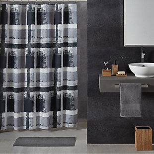 Oscar Oliver Percy Shower Curtain, Grey, rollover