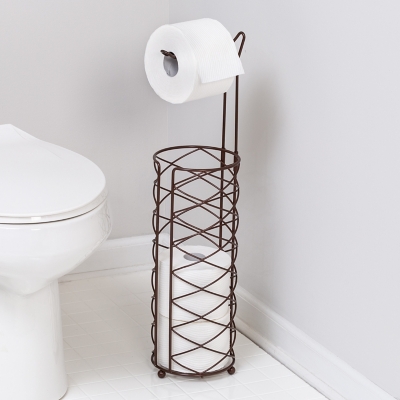 Honey-Can-Do Freestanding Toilet Paper Holder, , rollover