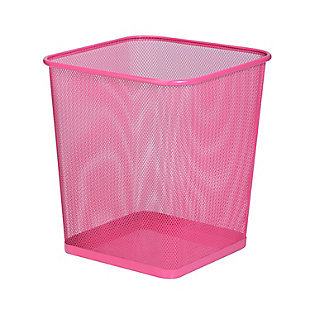 Honey-Can-Do Mesh Metal Trash Can, , rollover