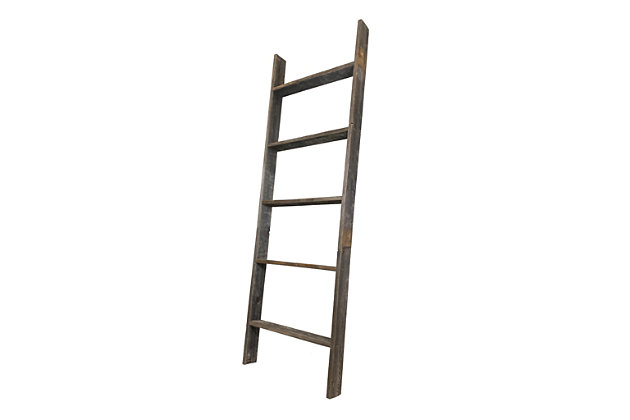 Rustic Farmhouse Blanket Ladder, Rustic Farmhouse Ladder Bookcase