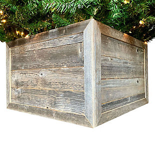 Tree Box - 100% Reclaimed & Recycled Wood, Natural Weathered Gray, , large