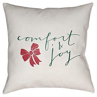 Welcome holiday guests in style with this indoor-outdoor accent pillow. Simply elegant yet wonderfully durable, it brings a fresh seasonal touch wherever you see fit.Polyester cover | Polyester fill | Safe for outdoor use | Antimicrobial; made for indoor/outdoor use | Made in u.s.a. | Spot clean