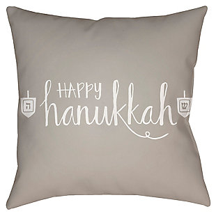 Welcome holiday guests in style with this indoor-outdoor hanukkah accent pillow. Simply elegant yet wonderfully durable, it brings a fresh seasonal touch wherever you see fit.Polyester cover | Polyester fill | Safe for outdoor use | Antimicrobial; made for indoor/outdoor use | Made in u.s.a. | Spot clean