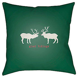 An endearing seasonal touch. Whether gracing an indoor or outdoor space, this reindeer accent pillow puts the accent on naturally beautiful style.Polyester cover | Polyester fill | Safe for outdoor use | Antimicrobial; made for indoor/outdoor use | Made in u.s.a. | Spot clean