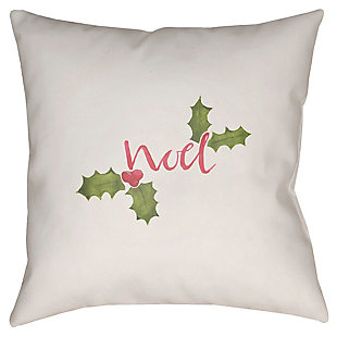 Homier for the holidays. Crafted for indoor and outdoor use, this christmas accent pillow makes seasonal decorating, in a word, simply beautiful.Polyester cover | Polyester fill | Safe for outdoor use | Antimicrobial; made for indoor/outdoor use | Made in u.s.a. | Spot clean
