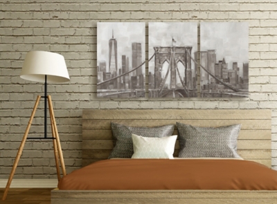 Stupell Industries Panoramic View of New York City Wall Art Set
