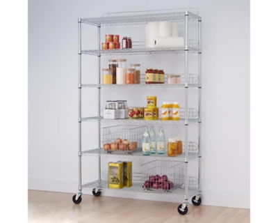 Trinity Basics EcoStorage 5-Tier Pantry Rack - Chrome