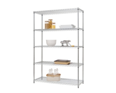 TRINITY EcoStorage™ 5-Tier 48x18x72 Wire Shelving NSF, , large