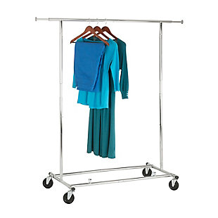 Honey-Can-Do Rolling Collapsible Garment Rack, , large