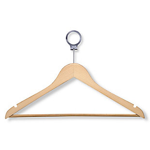 Honey-Can-Do Maple Hotel Suit Hangers, , large