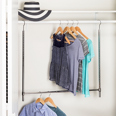 Kim I Double – Closet Hanging Rod | Hanging Rod Closet