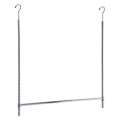 21 in. Double Hang Closet Rod in Nickel