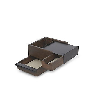 Umbra Stowit Mini Jewelry Box, Black Walnut, large