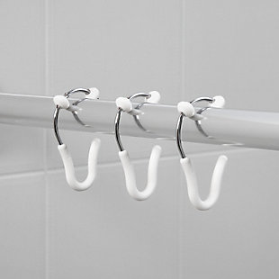 Umbra Flex Single Shower Ring Bundle 2 Packs of 12, White/Chrome, rollover