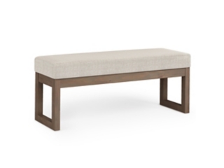 Milltown Large Bench in Platinum Fabric