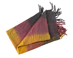 Give your favorite spot in your home an inviting look with the luxuriously soft Afrino throw. Muted colors in warm tones have an appealing feel. Wrap this striking tasseled throw around your shoulders for extra warmth, or add it to your favorite furniture to create a stylish and cozy new look.Made of acrylic/polyester/wool | Soft texture | Tassel details | Imported