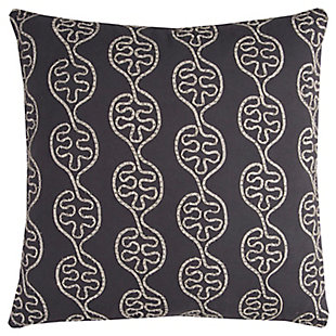 Home Accents Leaves Embroidered Decorative Throw Pillow, , large