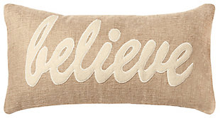 Home Accents "Believe" Applique Decorative Throw Pillow, , rollover