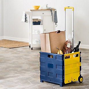 Honey-Can-Do Folding Crate Cart, , rollover
