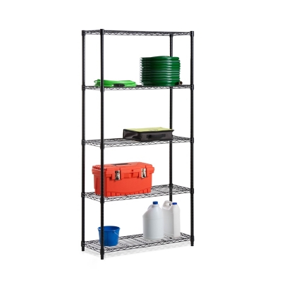 Honey-Can-Do Five Tier Adjustable Shelving Unit, , large