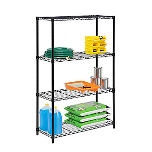 Honey-Can-Do Four Tier Adjustable Shelving Unit, , large