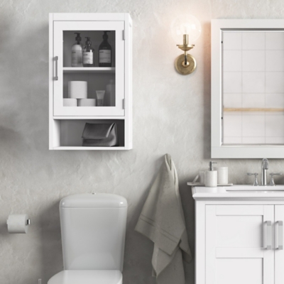 Simpli Home Gatsby Single Door Wall Bath Cabinet, , large