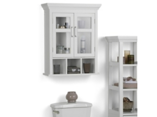 Avington Two Door Wall Bathroom Cabinet with Cubbies