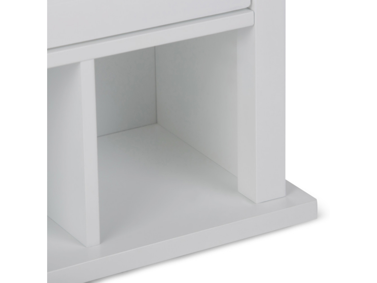 Simpli Home Avington Two Door Wall Bath Cabinet with Cubbies, , large