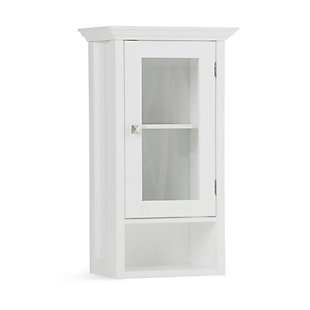 Simpli Home Acadian Single Door Wall Bath Cabinet, , large
