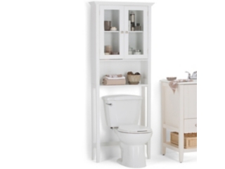 Acadian 68.4 inch H x 27.6 inch W Over The Toilet Space Saver Bath Cabinet in Pure White