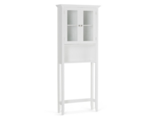 Acadian 68.4 inch H x 27.6 inch W Over The Toilet Space Saver Bath Cabinet in Pure White