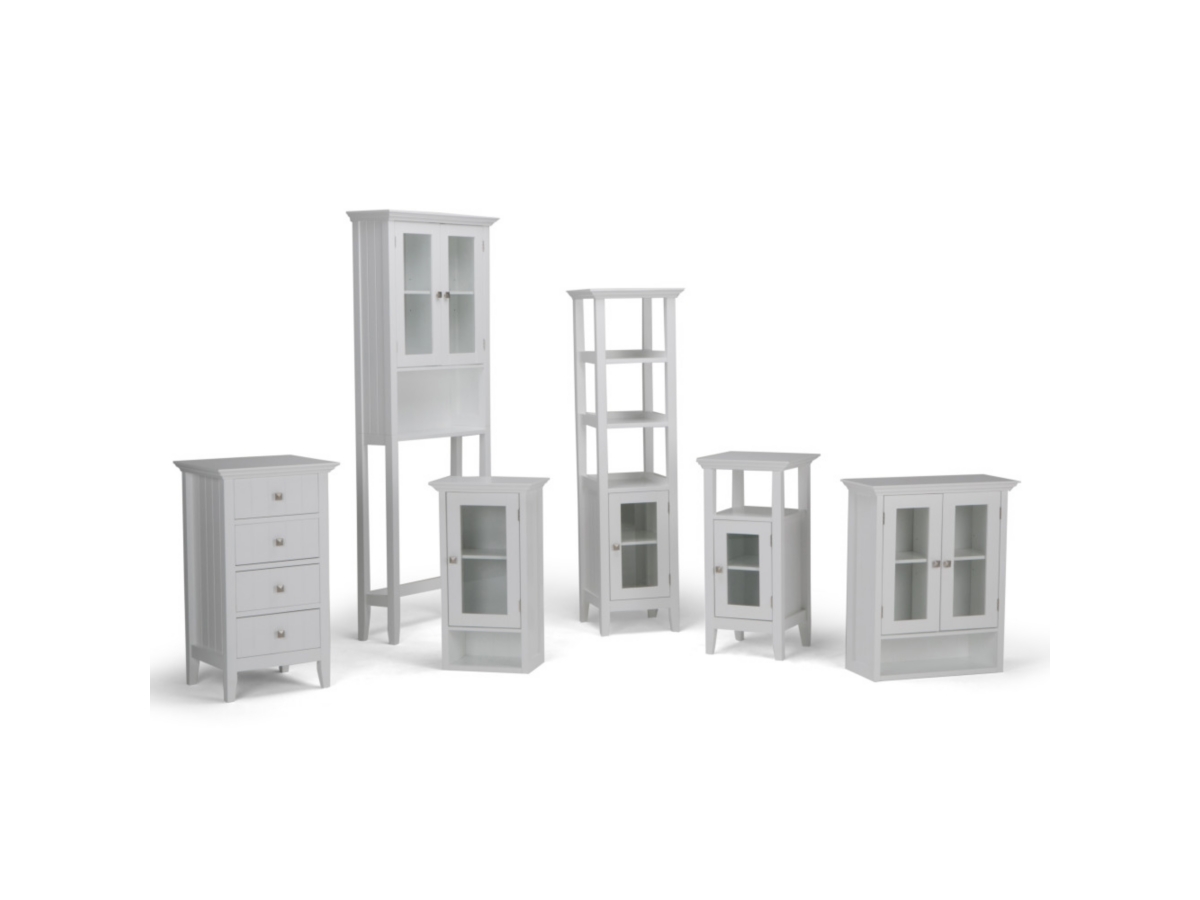 Simpli Home Acadian Over The Toilet Space Saver Bath Cabinet, , large