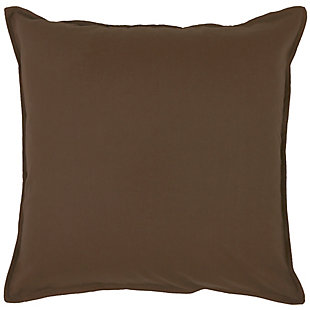 Rizzy Home 20"X20" Poly Filled Pillow, Brown, rollover