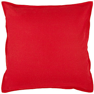 Rizzy Home 20"X20" Poly Filled Pillow, Red, rollover