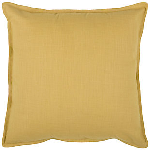 Rizzy Home 20"X20" Poly Filled Pillow, Yellow, rollover