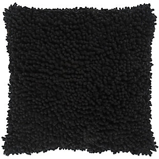Rizzy Home 18"X18" Poly Filled Pillow, Black, large