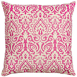 Rizzy Home 22"X22" Poly Filled Pillow, Pink, rollover