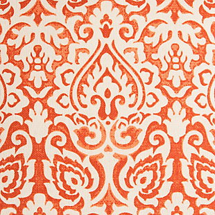 Home Accents Damask Throw Pillow, Orange, large